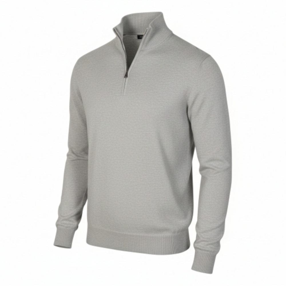 Banana Republic Beige 1/4 Zip Cashmere Sweater